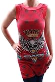 CHRISTIAN AUDIGIER Ed Hardy VF Skull Tunic Womens Dress Top