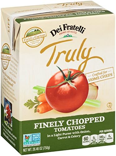 Dei Fratelli - Truly Finely Chopped Tomatoes w/Onion, Carrot &amp; Celery - 26.46oz Carton - 6 pack