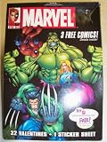 Marvel SuperHero Valentines -32 Valentines with Stickers Box #1 Feb 