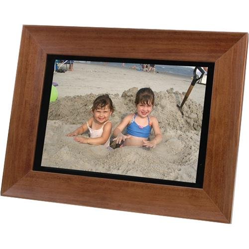 Smartparts SP104MW 10.4'-Inch LCD Digital Walnut Wood Picture Frame