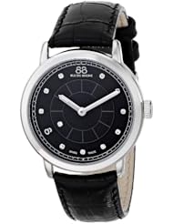 88 Rue du Rhone Womens 87WA120020 Analog Display Swiss Quartz Black Watch