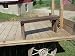 Rustic 3 Foot Barnwood Bench. This Country Bench Seats Varies in Width From 8 - 10 and Stands 16 Off Ground. Made From Antique Barnwood in Excess of 100 Years Old. This Rustic Primitive Bench Is a Great Addition to Your Home and Garden Landscape Design. Spectacular Bench and a Piece of History At a Spectacular Price.