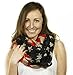 Women's Patriotic American Scarves USA Flag Loop Circle Infinity Scarf