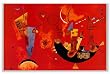 Mit Und Gegen by Wassily Kandinsky 36"x24" Art Print Poster
