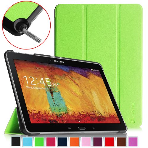 Fintie Samsung Galaxy Note 10.1 2014 Edition Case Cover - Ultra Slim Lightweight Stand Smart Shell with Auto Sleep/Wake Feature, Green