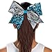 chassé Crackle And Sequin Performance Hair Bow Seq Aqua