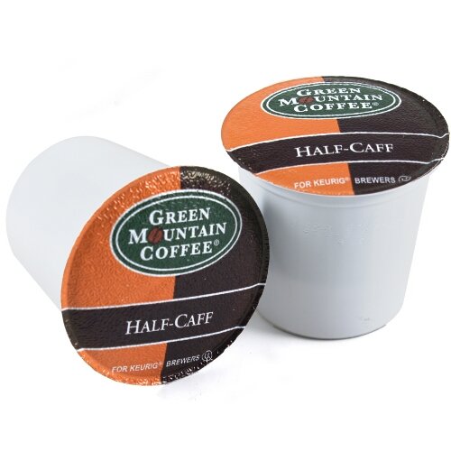 Green Mountain HalfCaff Coffee Keurig KCups 180 Count Great buy