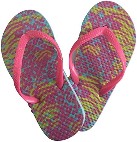 Wholesale Girls 72 Pairs Animal Printed Flip Flops