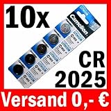 Produkt-Bild: 10 x CR2025 LITHIUM KNOPFZELLE 5003LC BATTERIE CAMELION