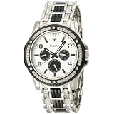 Bulova Mens Crystal Day-Date Watch #98C005 by Bulova