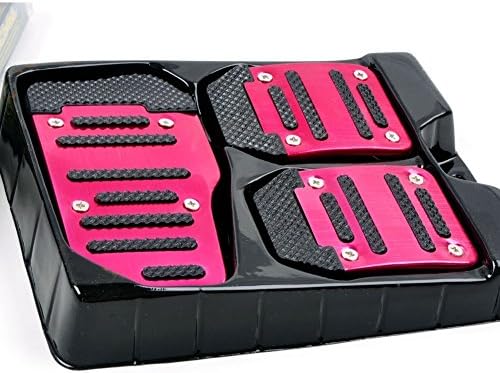 GreatTree New Arrival Car Prevent Slippery Foot Pedals For Throttle Clutch Brake Pedal (red)