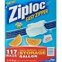 Ziploc Easy Zipper Gallon Storage Bags, 117 bags [Health and Beauty]