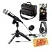 CAD U1 USB Recording Microphone Bundle with Padded Mic Bag, Headphones, Velcro Cable Ties, Windscreen, and Polishing Cloth