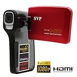 SVP T700 FULL HD 1080p 3.0 LCD RED DIGITAL VIDEO CAMCORDER + CAMERA
