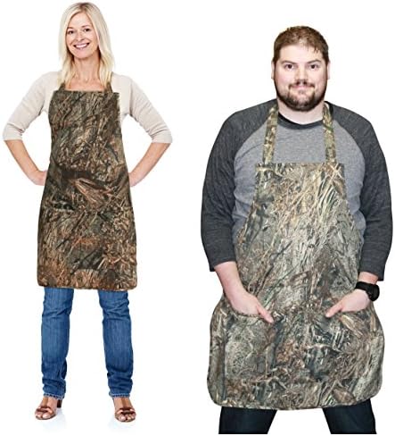 Realtree Mossy Oak Apron, Unisex S-2XL Sturdy Twill Camo Apron (Mossy Oak Duck Blind)