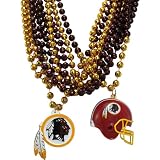 NFL Washington Redskins Team Medallion, Mini-Helmet and Mardi-Gras Bead Set