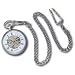 Invicta II Collection Silver-Tone Skeleton Pocket Watch #9510