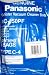 Panasonic Type C-4 MC-150PF Vacuum Bags 5 Pack