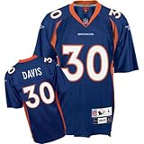 Men`s Denver Broncos #30 Terrell Davis Team Throwback Premier Jersey - L
