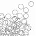 4mm Open Jump Rings 21 Gauge Silver Plated (100)