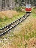 Funicular Railway, High Tatras Mountains (Vyoske Tatry), Tatra National Park, Slovakia Art Photographic Poster Print by Christian Kober, 12x16