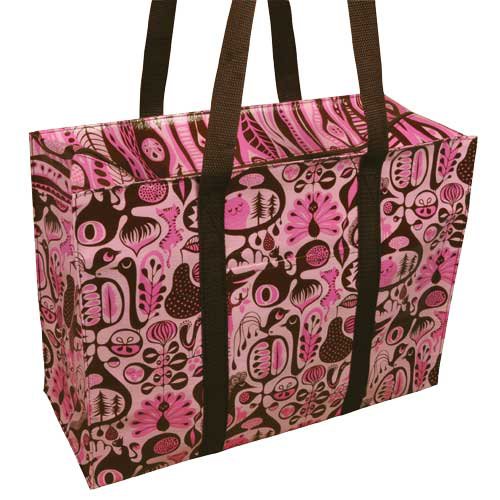 Blue Q - Pink & Brown Shoulder Tote