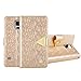 Pooqdo (TM) 2015 HOT Sell Luxury Flip Leather Wallet Case For Samsung Galaxy S5 i9600 (Gold)