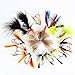 Sougayilang Fly Fishing Flies Mix Designs Fishing Lure Pack of 72pcs