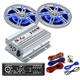 300W Auto Radio Endstufe LED-Lautsprecher CAR-196