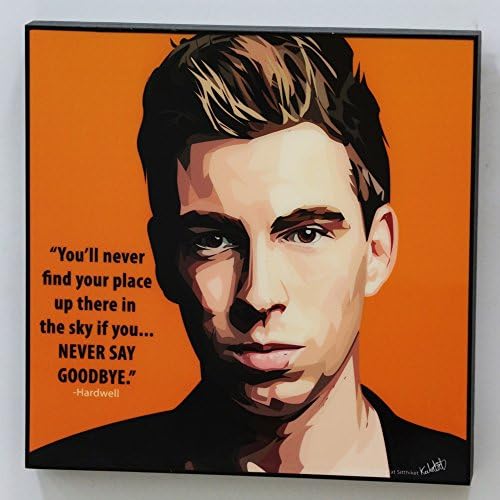 Hardwell quotes wall decor picture gifts portrait photo art decals framed cafe office home decorations Famous paintings on canvas poster prints artwork by keetatat