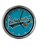Jacksonville Jaguars Chrome Clock