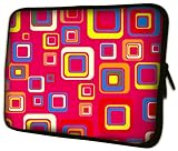 13 inch 70's Trendy Red Squares Notebook Laptop Sleeve Bag Carrying Case for most of MacBook, Acer, ASUS, Dell, HP, Lenovo, Sony, Toshiba