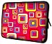 13 inch 70's Trendy Red Squares Notebook Laptop Sleeve Bag Carrying Case for most of MacBook, Acer, ASUS, Dell, HP, Lenovo, Sony, Toshiba