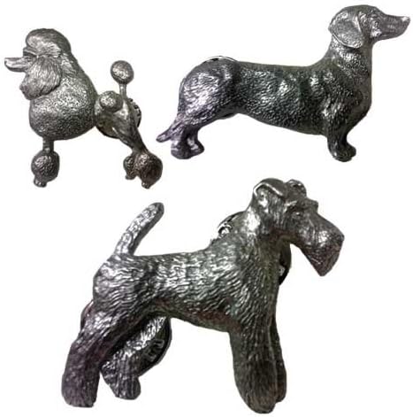 SITTING Labrador Retriever Pewter Pin