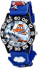 Disney Kids' W001527 Disney Planes Fire & Rescue Watch with Blue Plastic Band