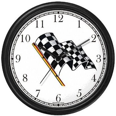 Checker or Checkered Flag (Black Frame)