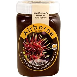 New Zealand Rewarewa Honey 500g 18oz by Airborne NZ