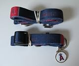 Los Angeles Anaheim Angels Pet Set Dog Leash Collar ID Tag LARGE