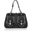 Fendi Black Textured Leather Purse Handbag B Bag