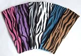 2.5" Zebra Print Cotton Stretch Headband (Pink & Black)