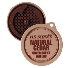 Click here to buy Hunter's Specialties Natural Cedar Cover Scent Wafers (3 Pack).