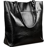 Yahoho Women's Casual Style Genuine Leather Tote Shoulder Bag