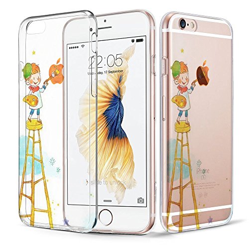 IPhone 6 Case,Neverland Funny Cute Creative Cartoon Painting Boy Pattern Printed Soft Phone Case Cover Skin