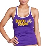 NCAA Lsu Tigers Racerback Tank Top, Purple, Medium