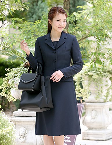 【お受験スーツ】お母様用 紺 ジャケットアンサンブル NK-1002V[5～21号]