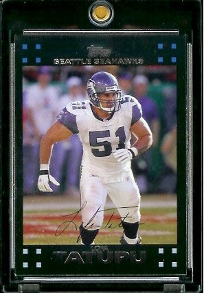 2007 Topps Football # 281 Lofa Tatupu - Seattle Seahawks - NFL Trading Cards