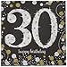 Amscan 501544 Party Supplies Sparkling Celebration 30 Beverage Napkins, One Size, Multi Color