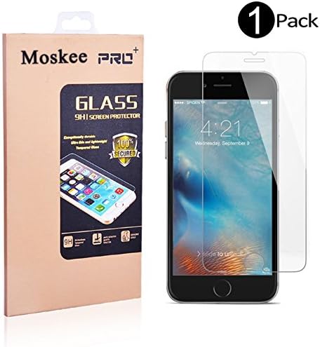 iPhone 7 Plus Screen Protector, Moskee [ Anti-Scratch, Anti-Fingerprint, Bubble Free] [Lifetime Replacement Warranty] (1 PACK)