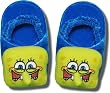 SpongeBob Blue/Yellow Slippers w/elastic for toddlers