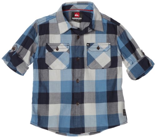 Quiksilver Boys 8-20 Double Rainbow Woven Long Sleeve Shirt